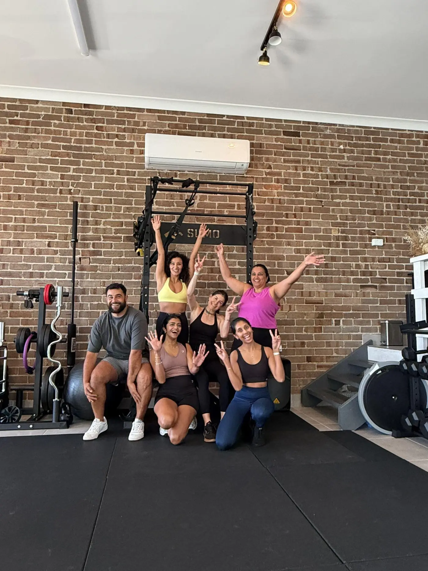 The Adiyoga community together in the Earlwood studio